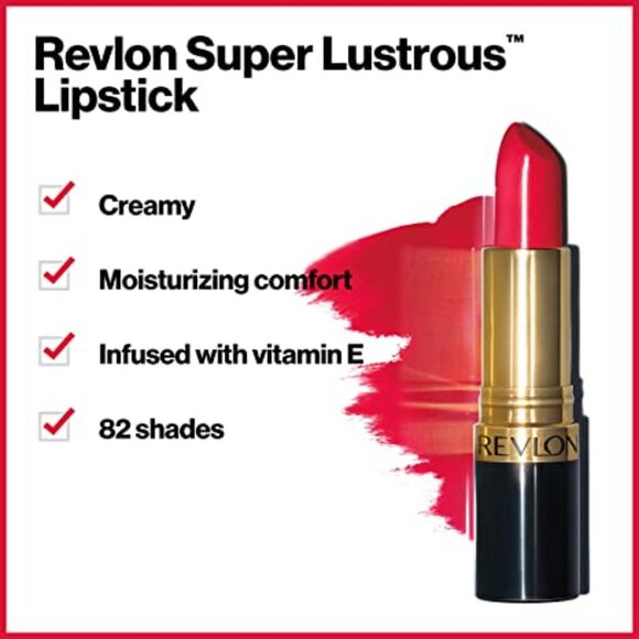 2 Lipstick by Revlon, Super Lustrous , High Impact Lipcolor with Moisturizer - Picture 4 of 6
